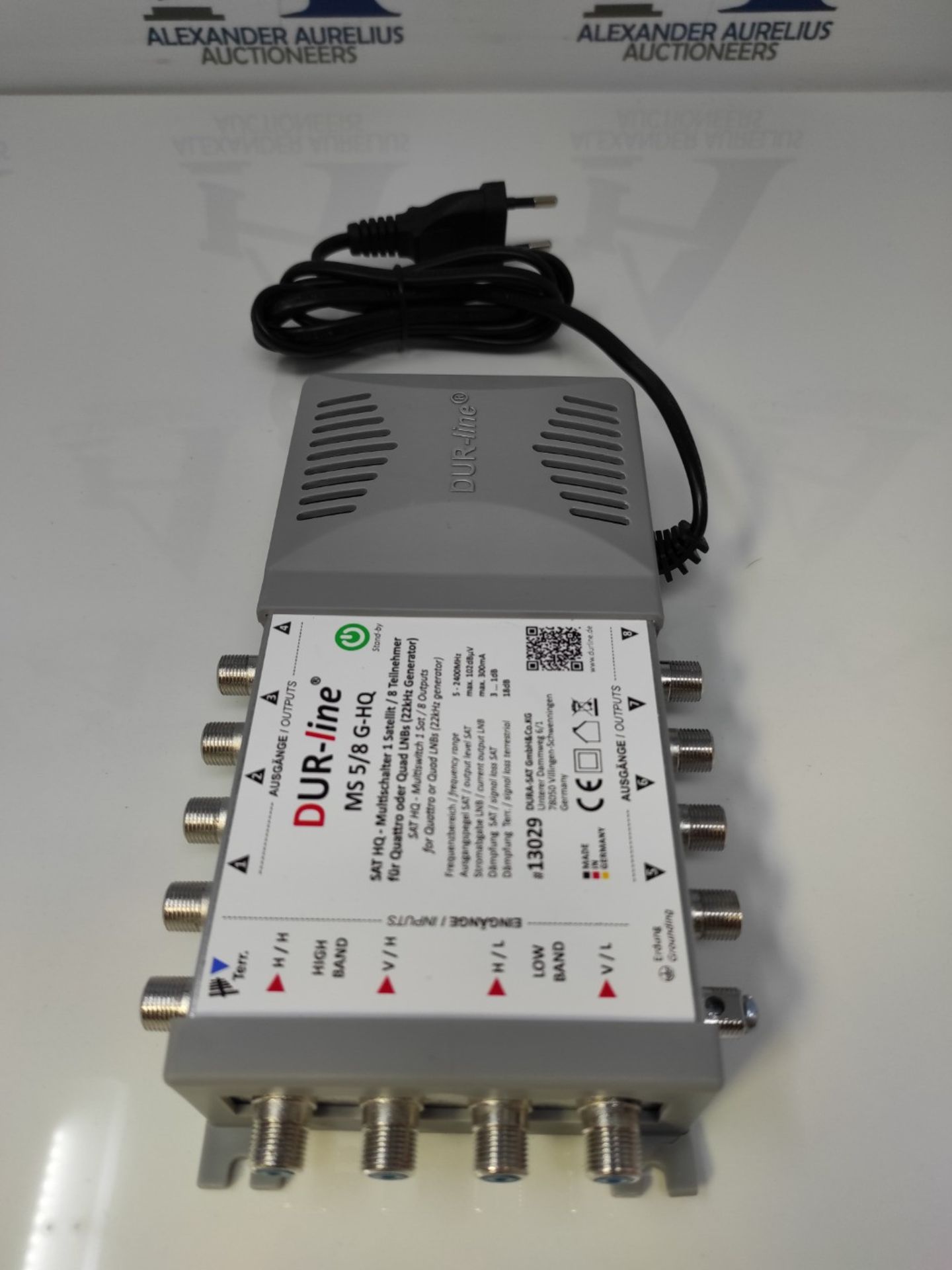 DUR-line MS 5/8 G-HQ - Multiswitch - Made in Germany - SAT multiswitch for 8 participa - Image 2 of 2