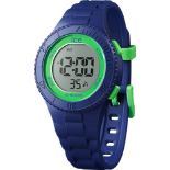 RRP £59.00 ICE-WATCH - Ice Digit Dino - Blue Watch for Boys with Plastic Strap - 021006 (Extra Sm