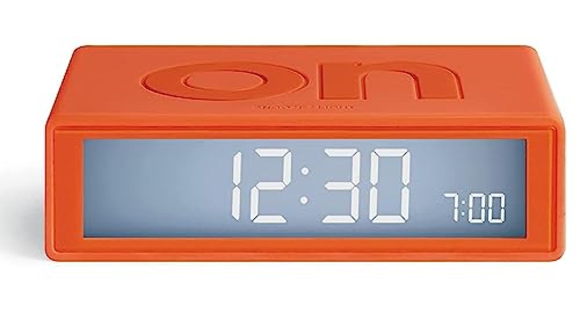 Lexon Flip Plus LR151O1 Travel Alarm Clock with LCD Display, Aluminum, Glossy, 10.4 x