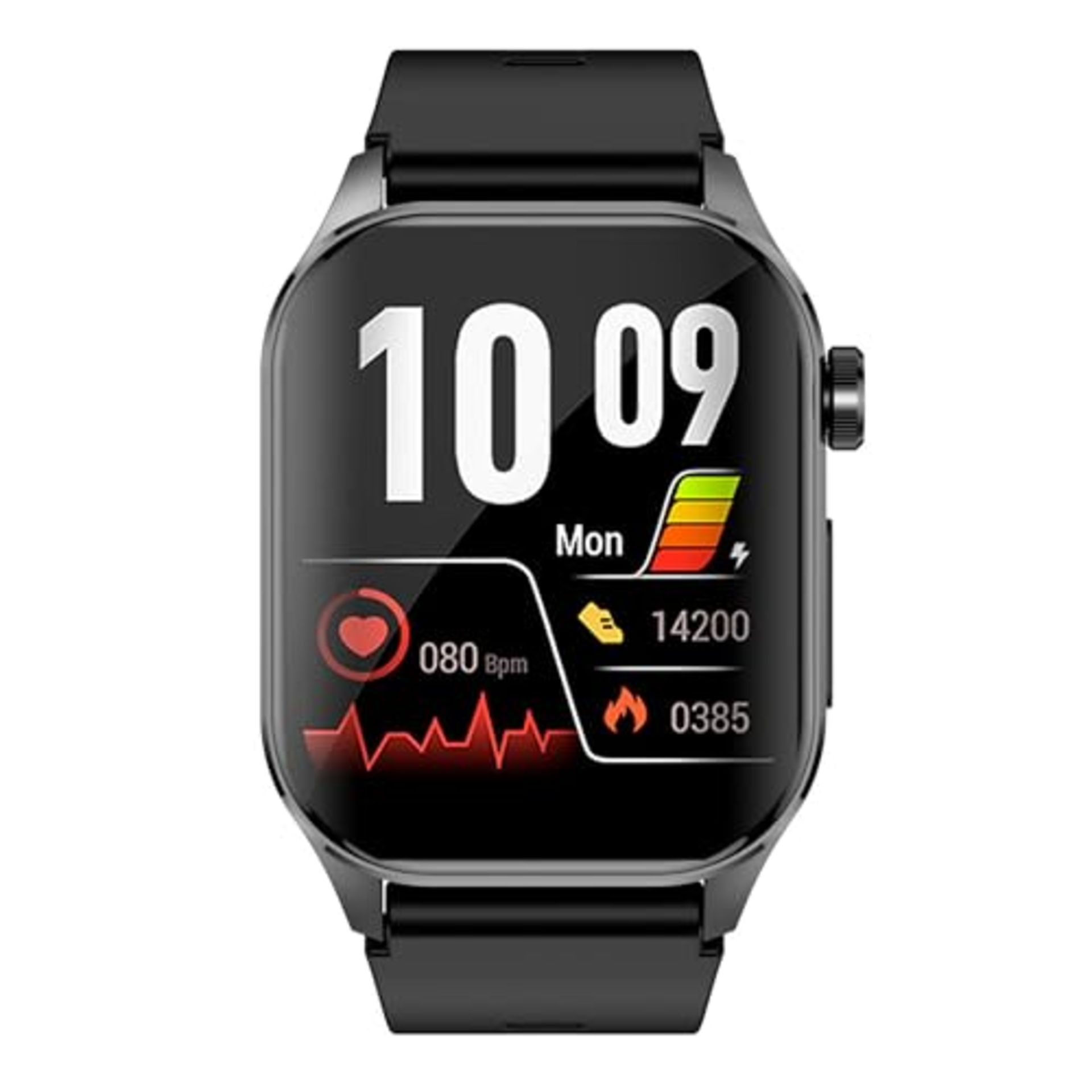 RRP £208.00 Knauermann PRO 3 (2024) Black - Health Watch Smartwatch with phone function - EKG + HR