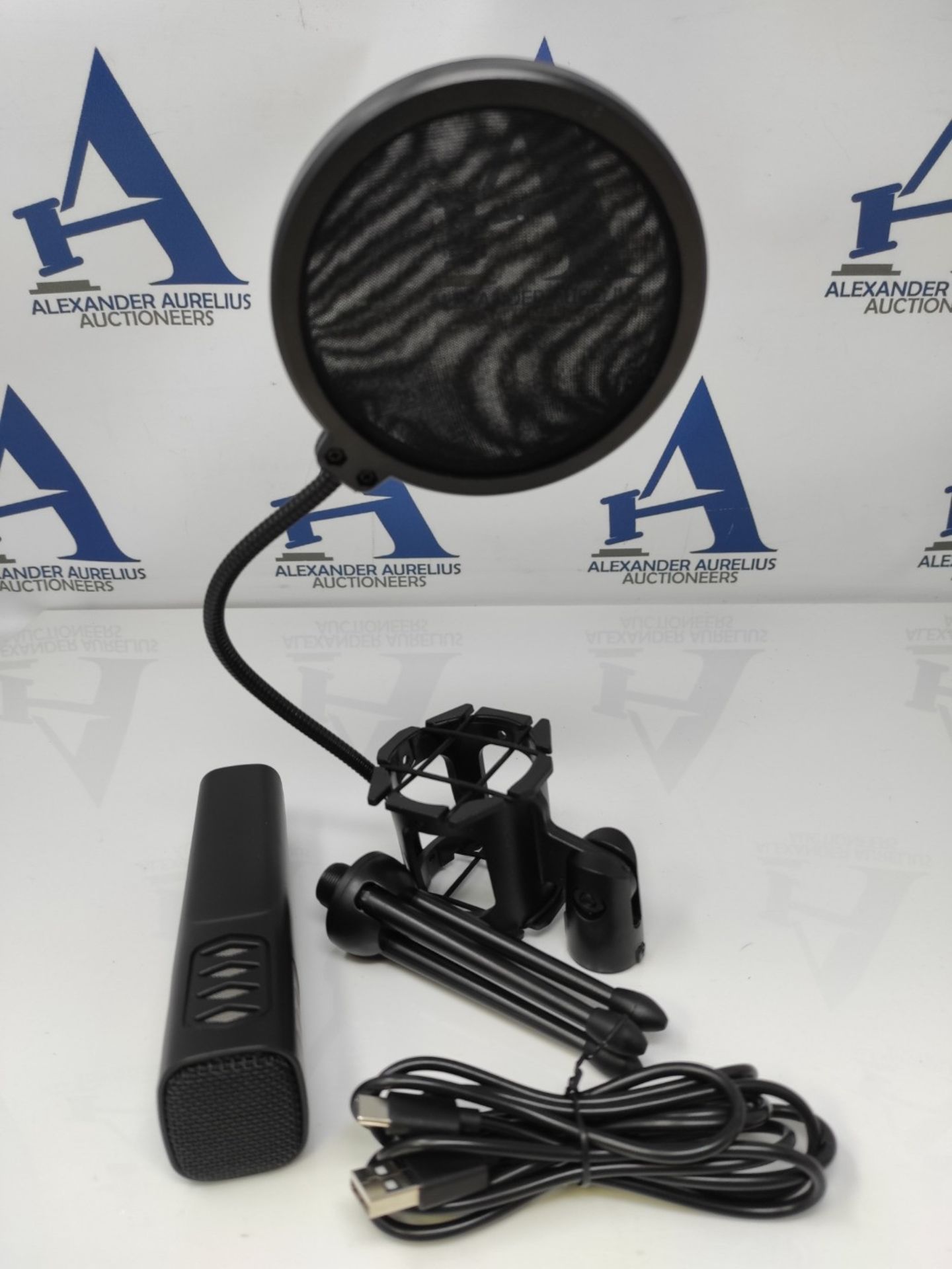 NK USB Condenser Microphone - Microphone with tripod and pop filter for PC/Mac/PS4-5, - Image 3 of 3