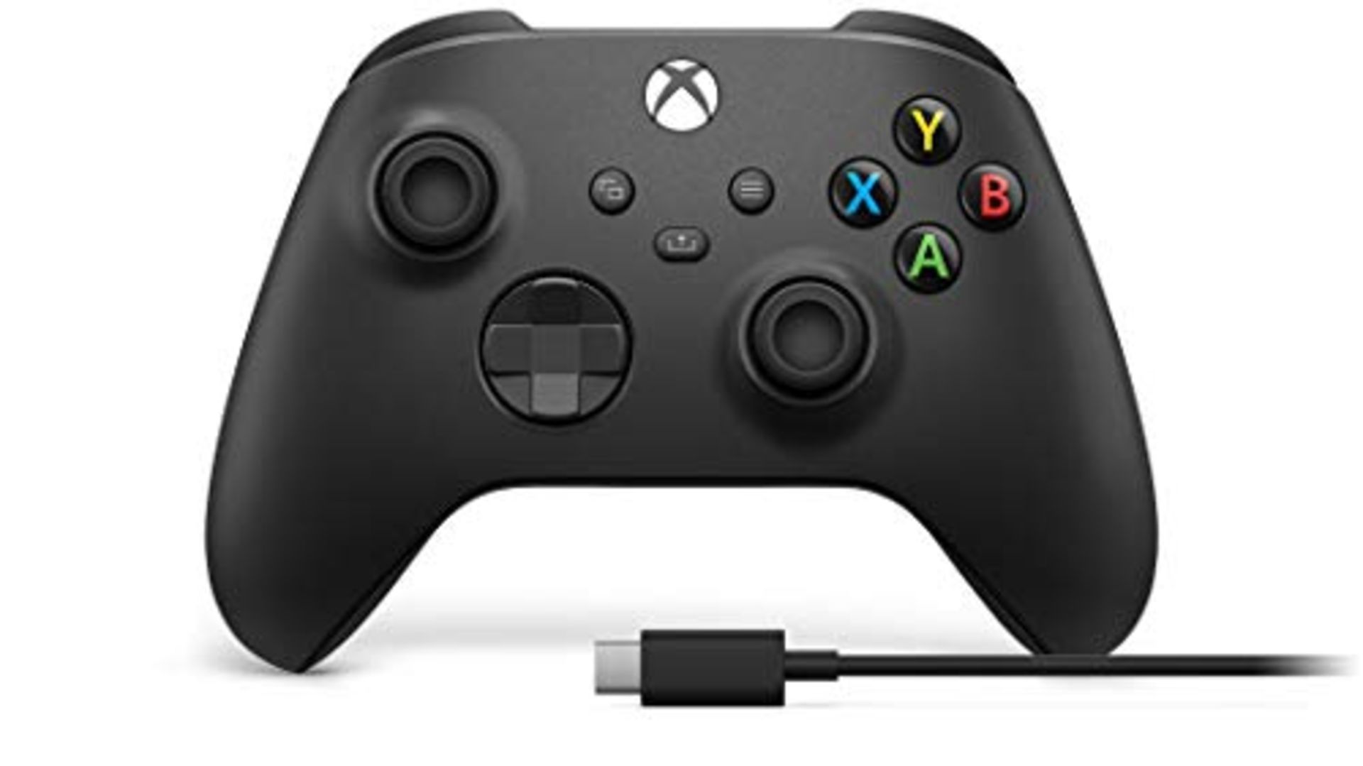 RRP £59.00 Xbox Wireless Controller Carbon Black with USB-C Cable for PC, Xbox Series X, Xbox Ser