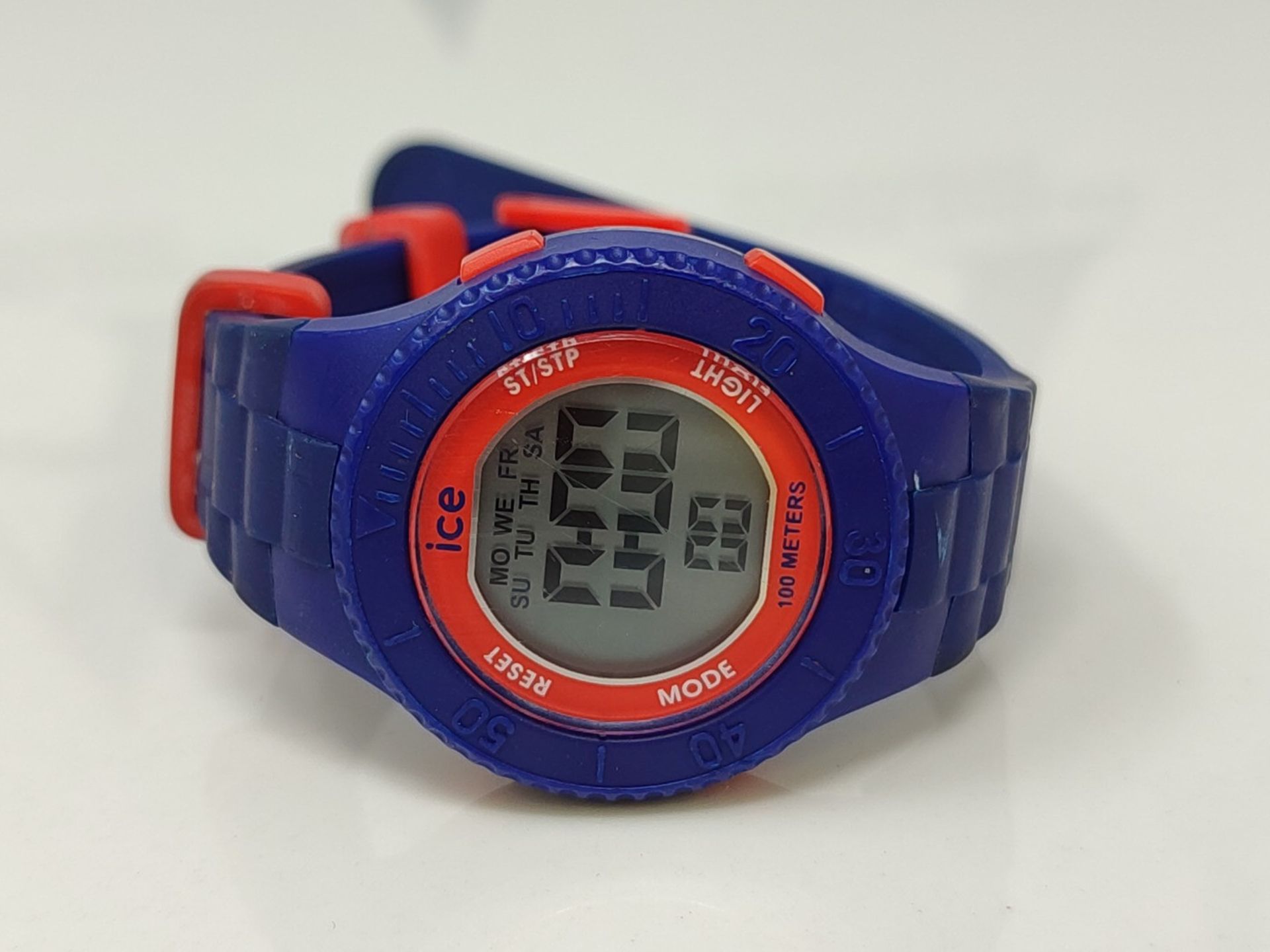 ICE-WATCH - Ice Digit Blue Red - Blue watch for boys with plastic bracelet - 021271 (S - Image 2 of 3