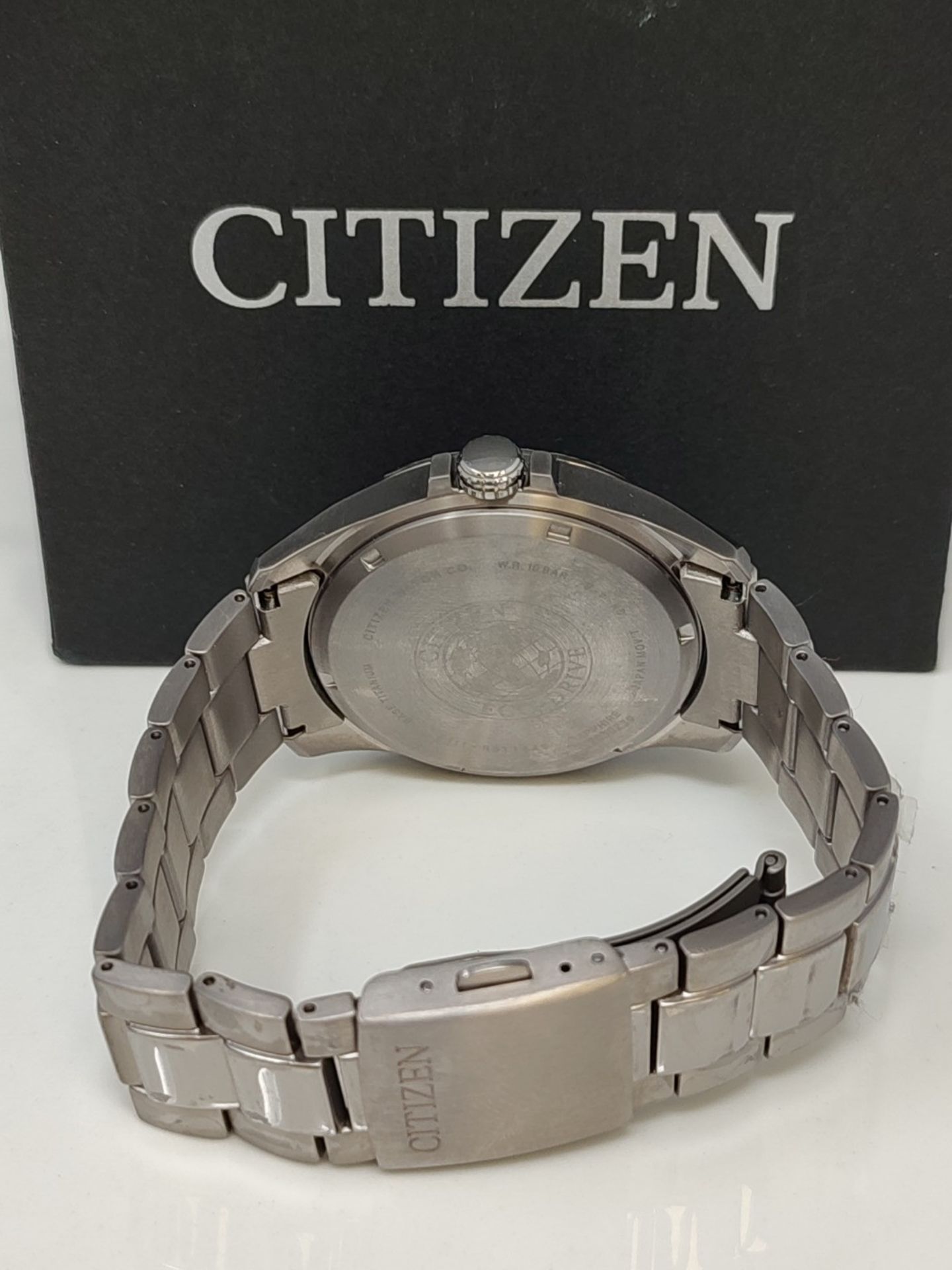 RRP £223.00 Citizen Men's Analog Eco-Drive Watch with Super Titanium Bracelet BM7470-84L, Silver - Image 3 of 3