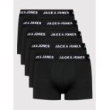 JACK & JONES Men's JACHUEY TRUNKS 7 PACK NOOS, Black 1, M