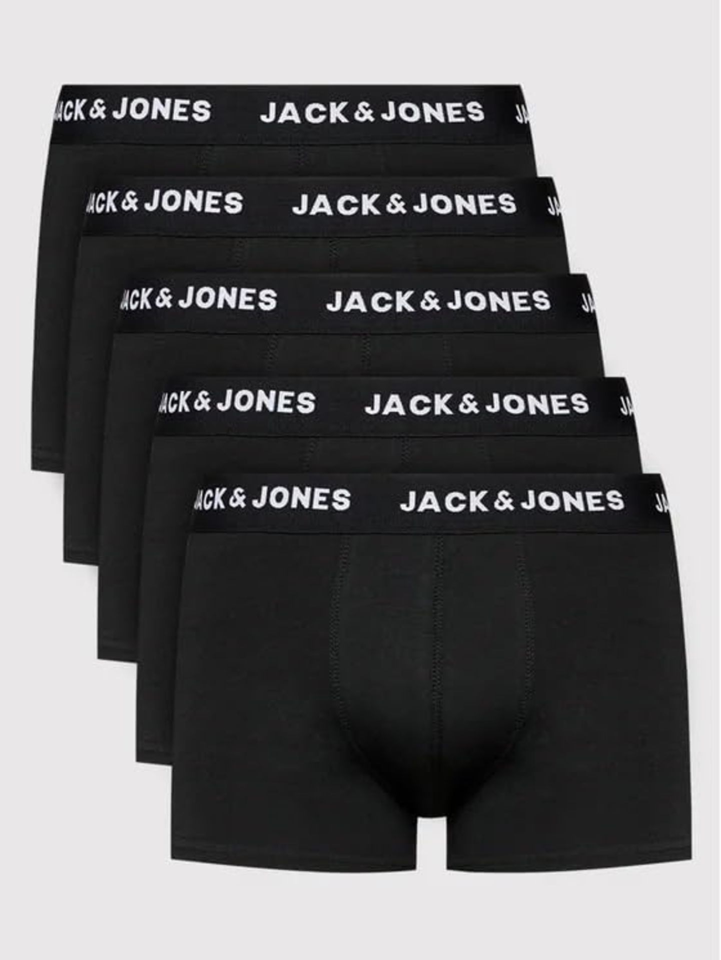 JACK & JONES Men's JACHUEY TRUNKS 7 PACK NOOS, Black 1, M