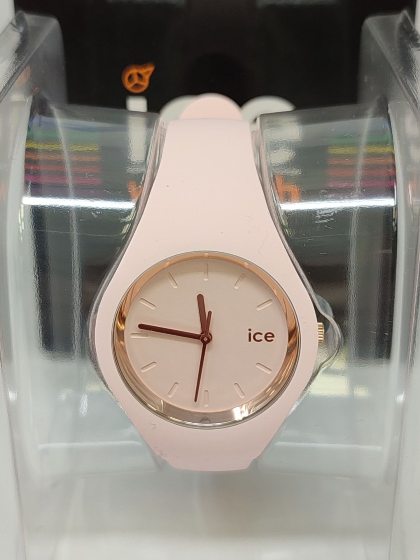RRP £99.00 ICE-WATCH - Ice Glam Pastel Pink Lady - Pink Watch for Women with Silicone Bracelet - - Image 2 of 3