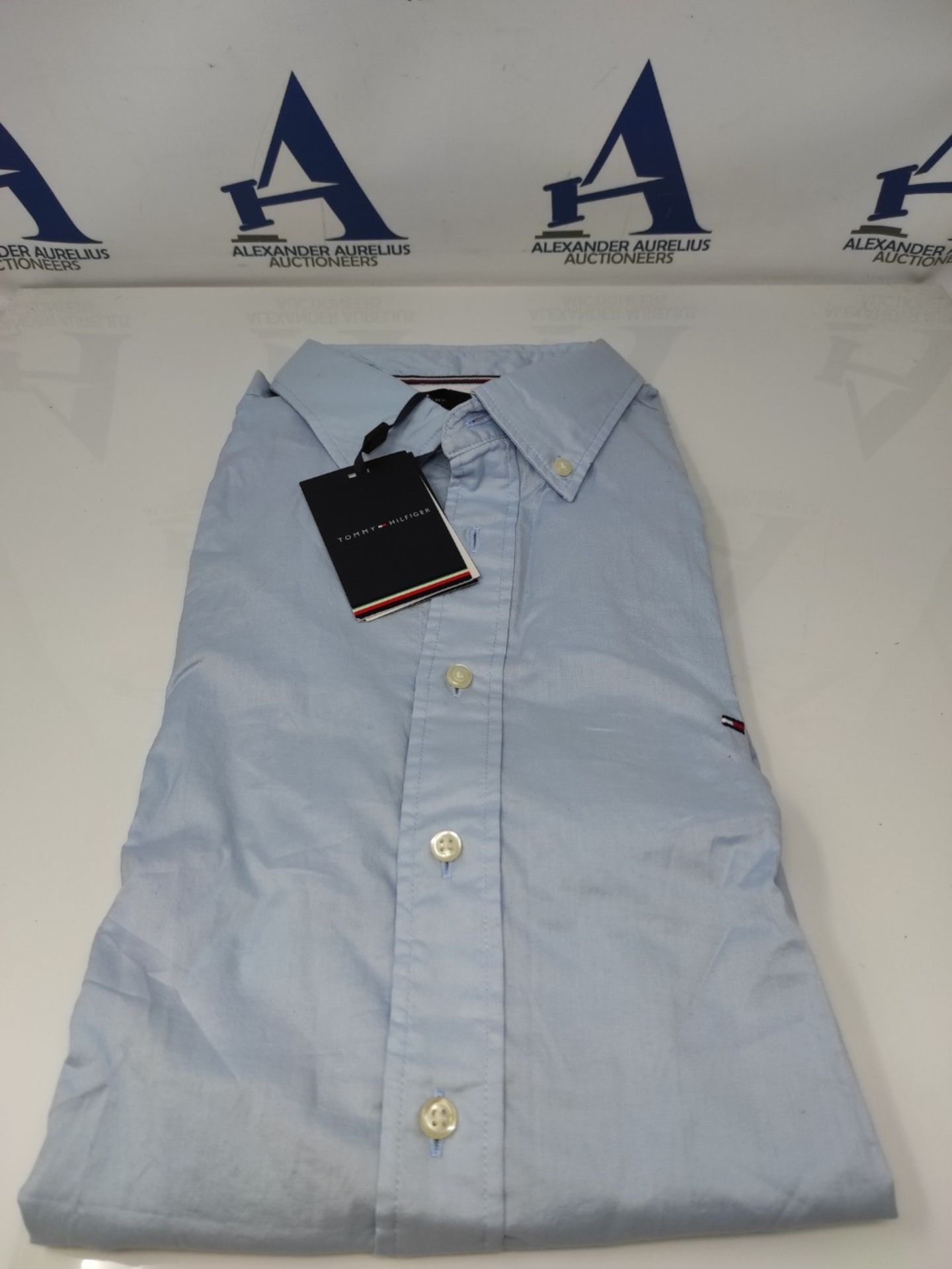 Tommy Hilfiger Men's Casual Shirt, Blue (Calm Blue), 3XL - Image 2 of 3