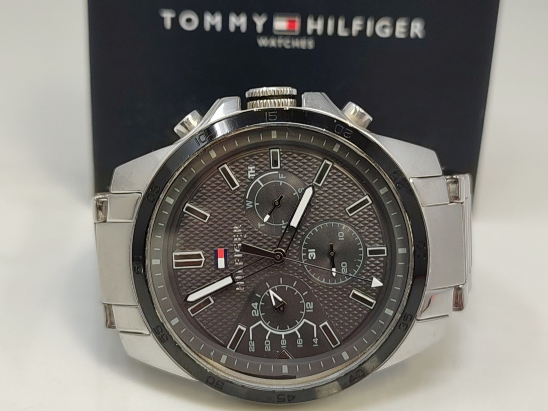 RRP £136.00 Tommy Hilfiger Mens Multi dial Quartz Watch with Stainless Steel Strap 1791564 - Image 2 of 3