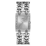 RRP £180.00 Guess women's analog watch with heavy metal and stainless steel band.