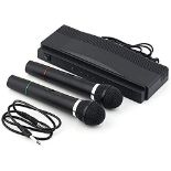 Sale time: Lot of 2 Wireless Microphones with Wireless Receiver, Professional, Karaoke