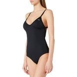 PUMA Swimsuit Bathing Suit, Black, M Women