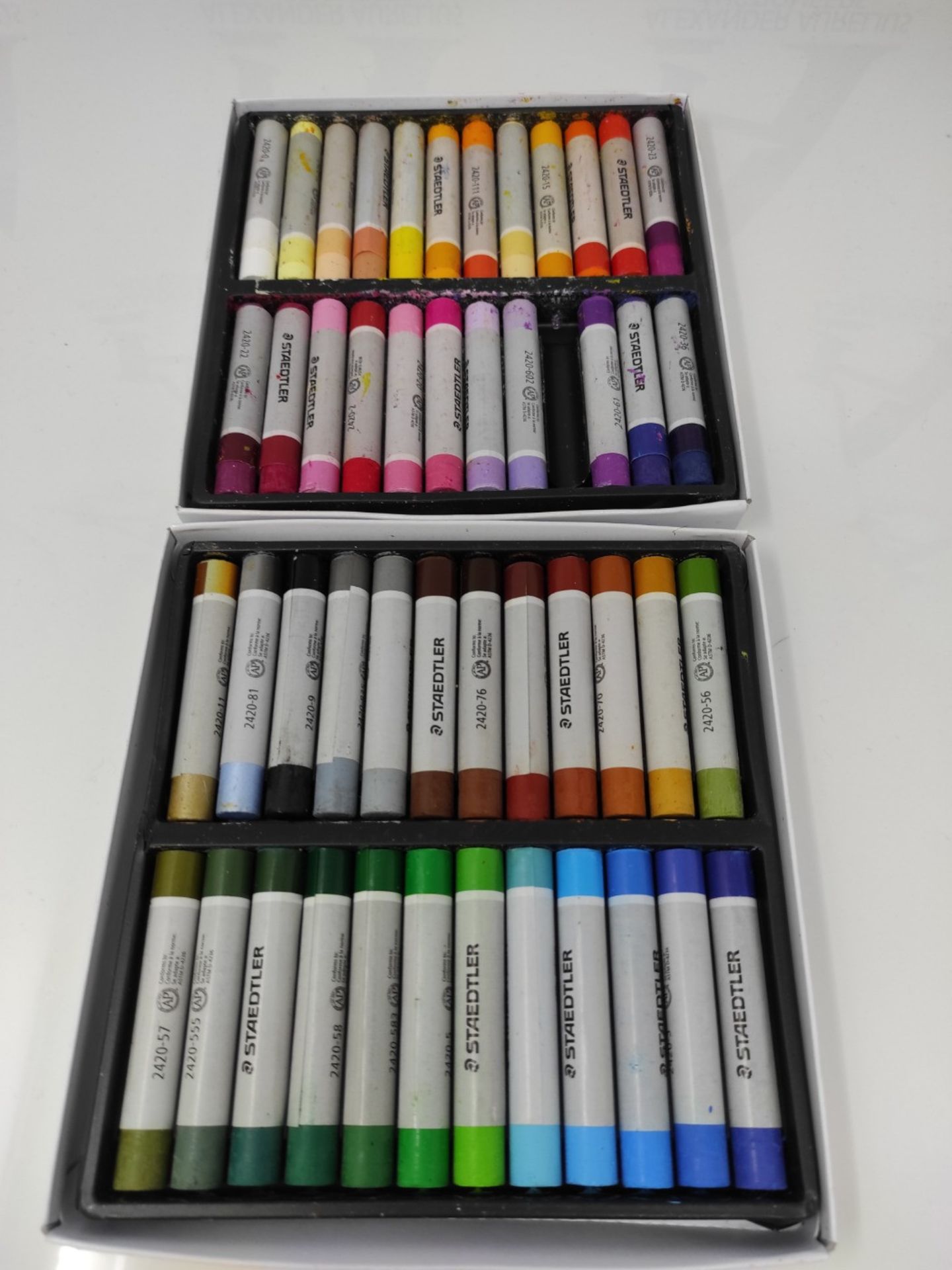 STAEDTLER 2420 C48 Oil Pastel Crayons (waterproof, adhere to almost all smooth surface - Image 3 of 3