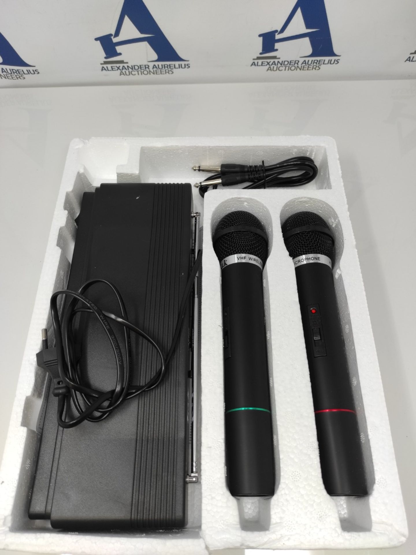 Sale time: Lot of 2 Wireless Microphones with Wireless Receiver, Professional, Karaoke - Image 3 of 3