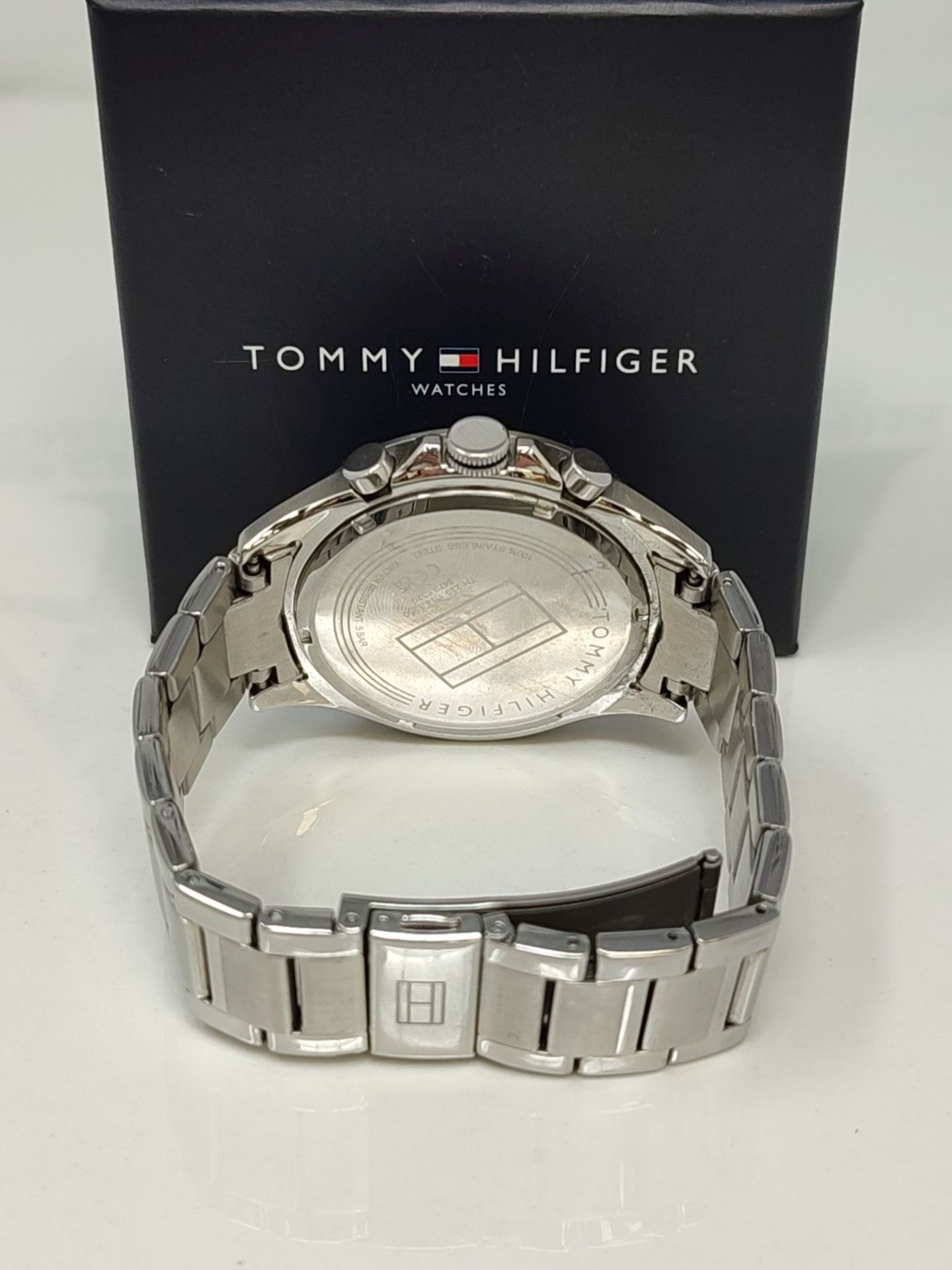 RRP £145.00 Tommy Hilfiger Multi Dial Quartz Watch for Men with Silver Stainless Steel Bracelet - - Image 3 of 3