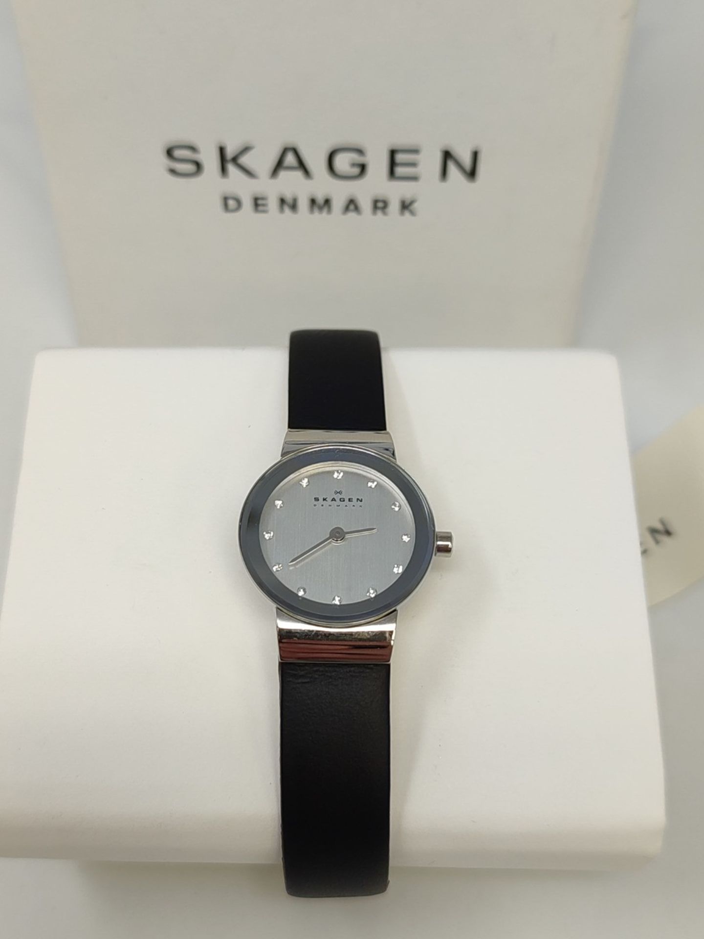 RRP £82.00 Skagen women's watch Freja Lille, two hand movement, 22mm silver stainless steel case - Image 2 of 3