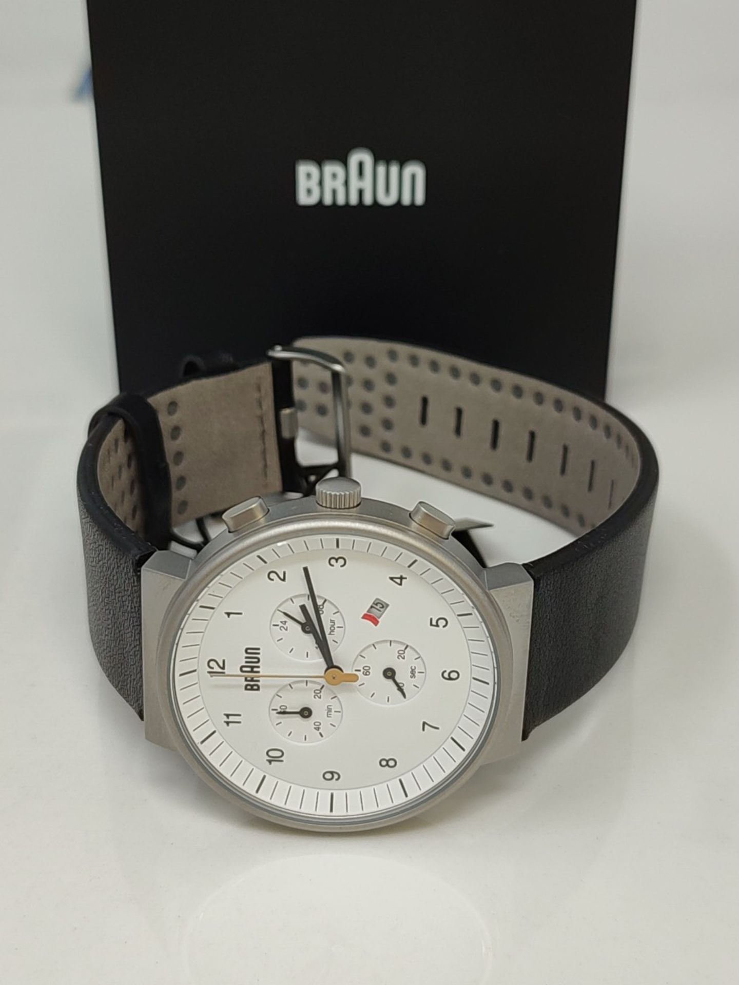 RRP £178.00 Braun Men's Extra Large Watch BN0035WHBKG - Image 2 of 3