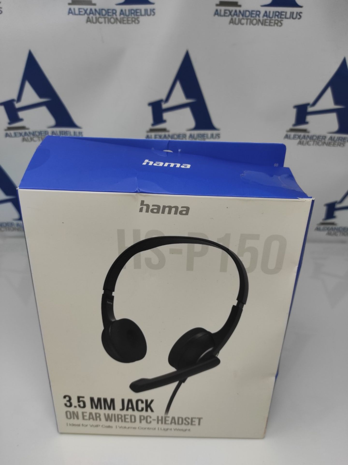 Hama headset with microphone (wired headphones 3.5mm jack, aux, stereo headphones with - Image 2 of 3