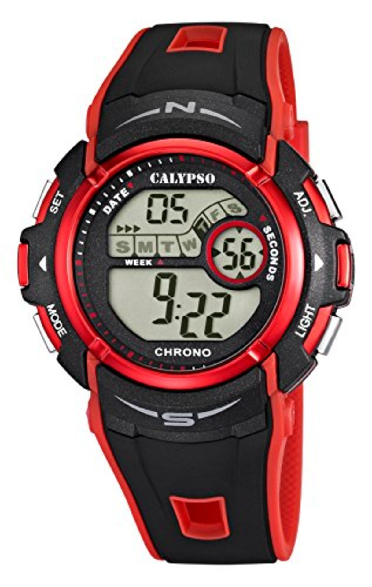 CALYPSO Mixte Digital Quartz Watch with Plastic Bracelet K5610/5