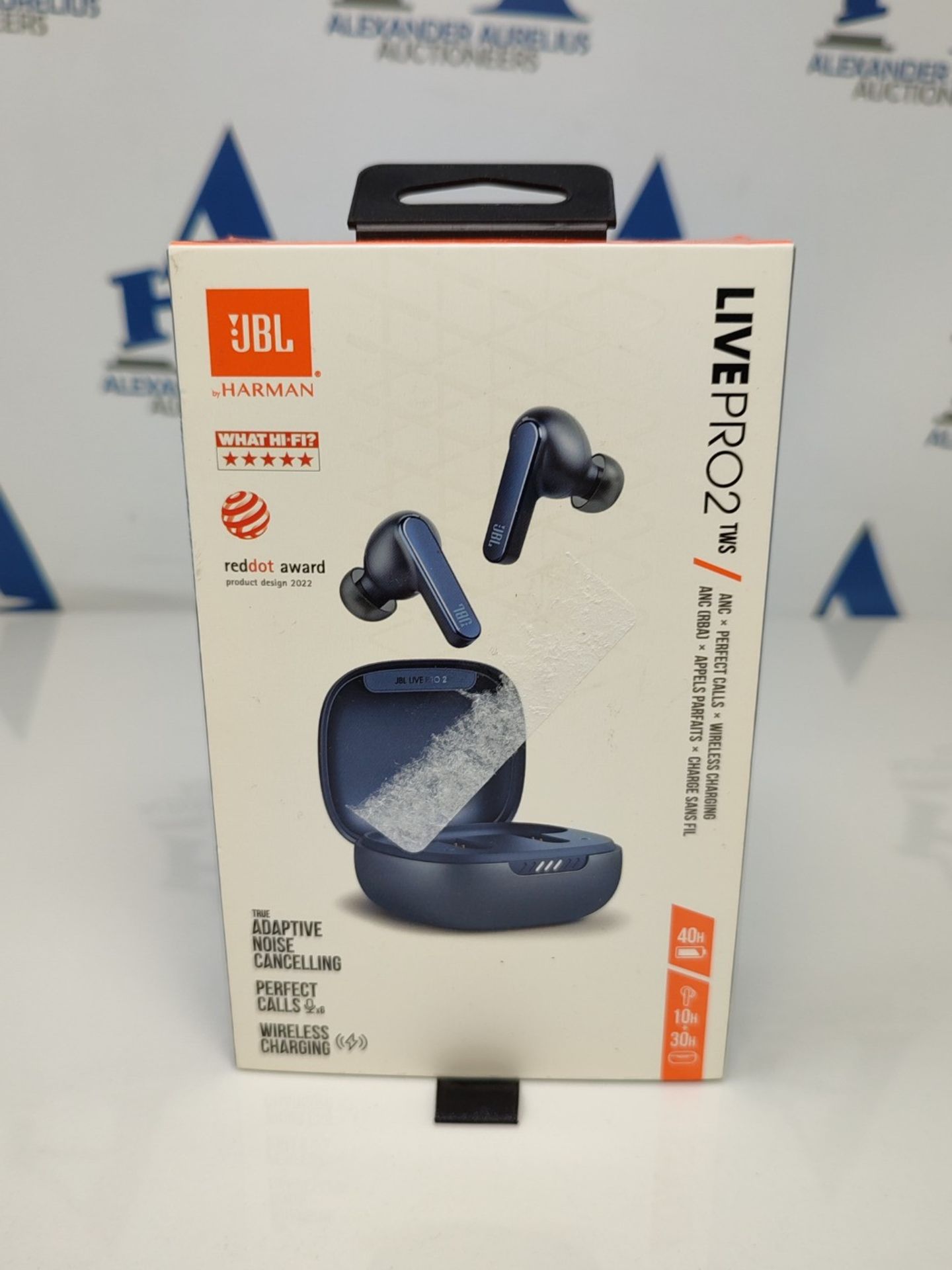 RRP £149.00 JBL Live Pro 2 TWS Blue - Wireless earbuds with Noise Cancellation - IPX5 water and sw - Image 2 of 3