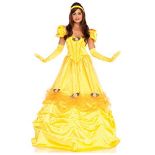 RRP £72.00 LEG AVENUE Women's Deluxe Belle Of The Ball Costume, Yellow, S EU