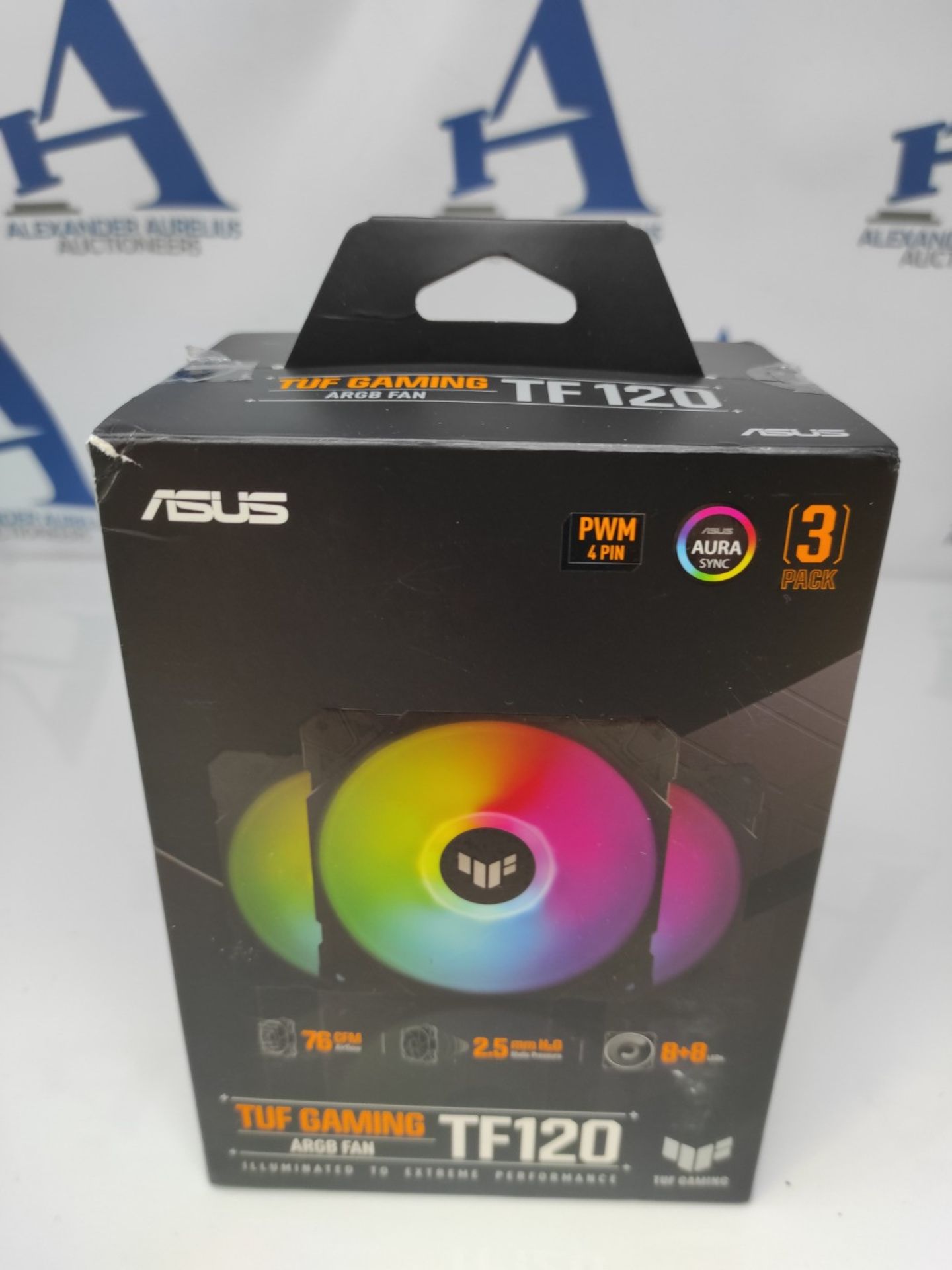 RRP £59.00 ASUS TUF Gaming TF120 120mm ARGB - Pack of 3 chassis fans Intel (Advanced fluid dynami - Image 2 of 3