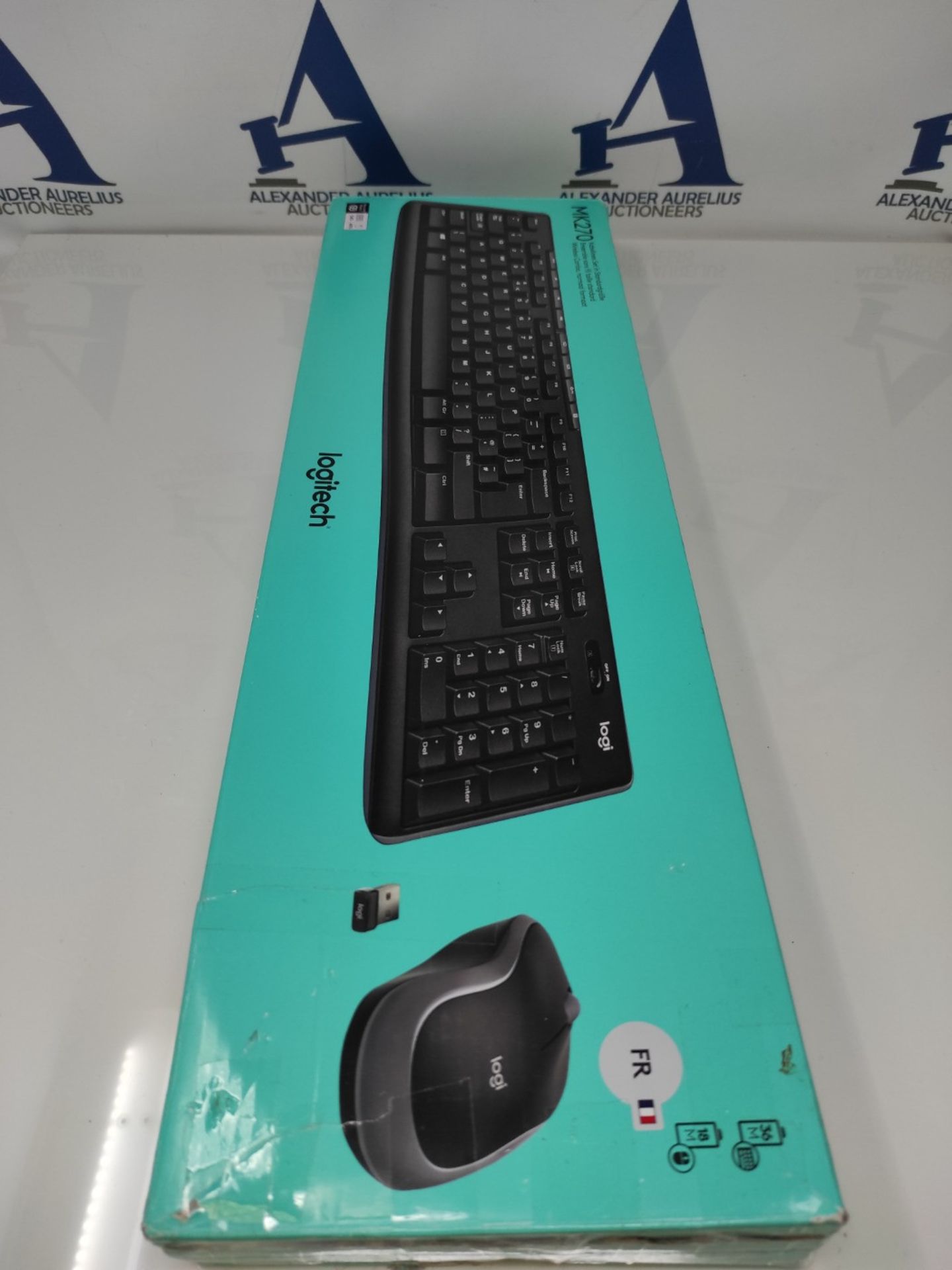 Logitech MK270 Combo Wireless Keyboard and Mouse for Windows, Wireless 2.4 GHz, Compac - Image 2 of 3