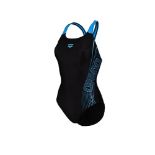 ARENA Damen Women's Arena Dreamy Pro Back One Piece Swimsuit, Black-turquoise, 38 EU