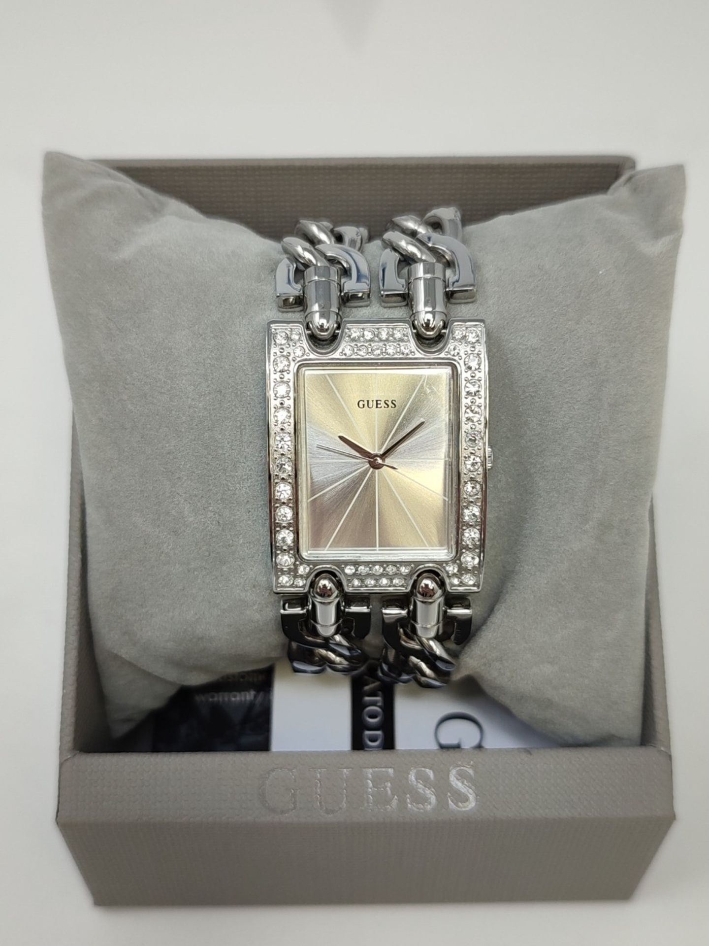 RRP £180.00 Guess women's analog watch with heavy metal and stainless steel band. - Image 2 of 3