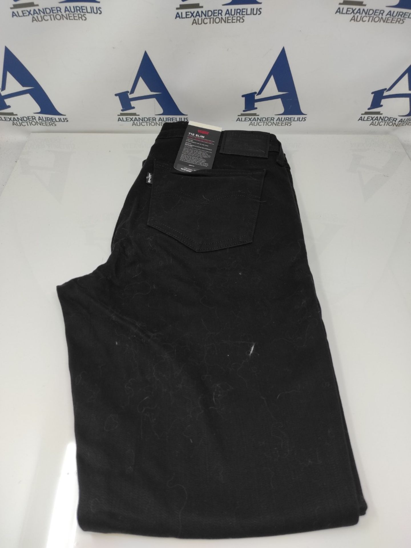 RRP £68.00 Levi's 712"! Slim Women's Jeans, Night Is Black, 30W / 30L - Image 2 of 3