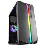 MARSGAMING MC-S1 Nero, Compact Micro-ATX Gaming PC Case, 12 ARGB Lighting Modes, FRGB