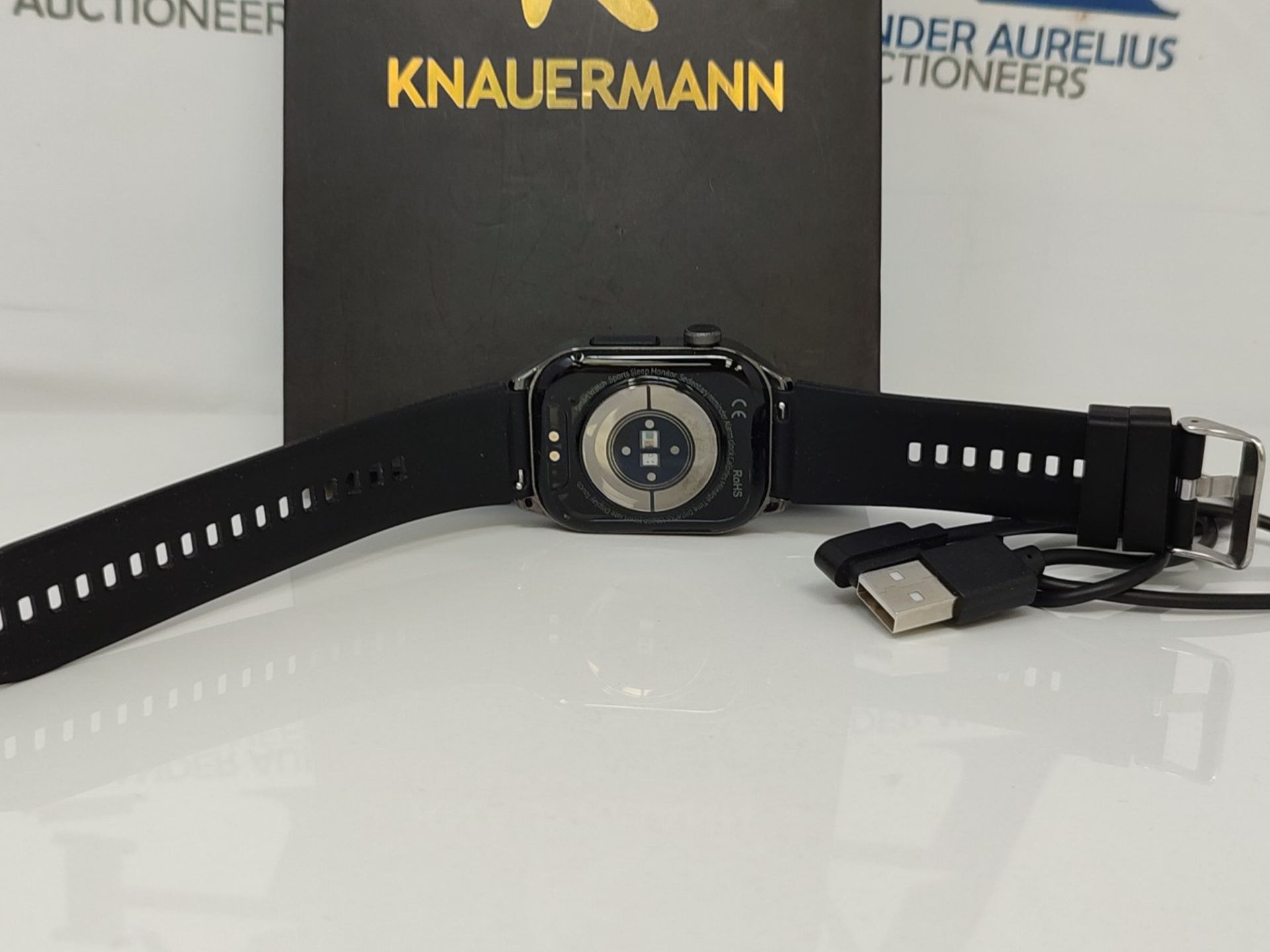 RRP £208.00 Knauermann PRO 3 (2024) Black - Health Watch Smartwatch with phone function - EKG + HR - Image 3 of 3