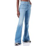 RRP £77.00 Replay New Luz Flare Jeans, 10 Denim Blue, 30W/34L Women's