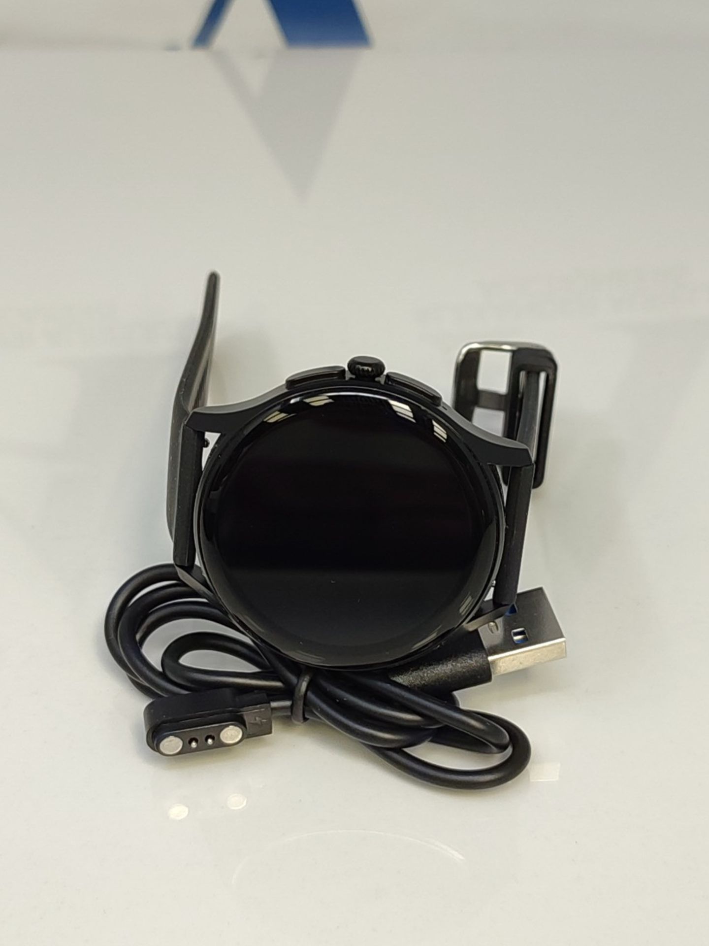 RRP £139.00 Knauermann Neo (2024) Black Round - Health Watch Smartwatch - ECG + HRV function - BT - Image 2 of 3