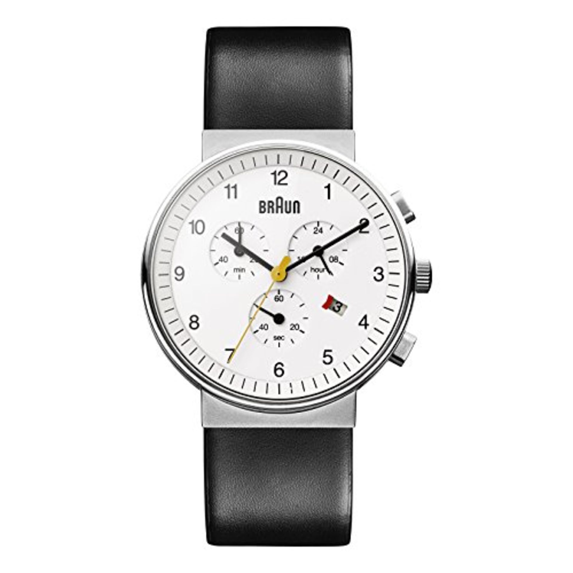 RRP £178.00 Braun Men's Extra Large Watch BN0035WHBKG