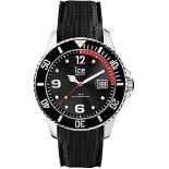 RRP £95.00 Ice-Watch - Ice Steel Black - Black Men's Watch with Silicone Strap - 015773 (Large)