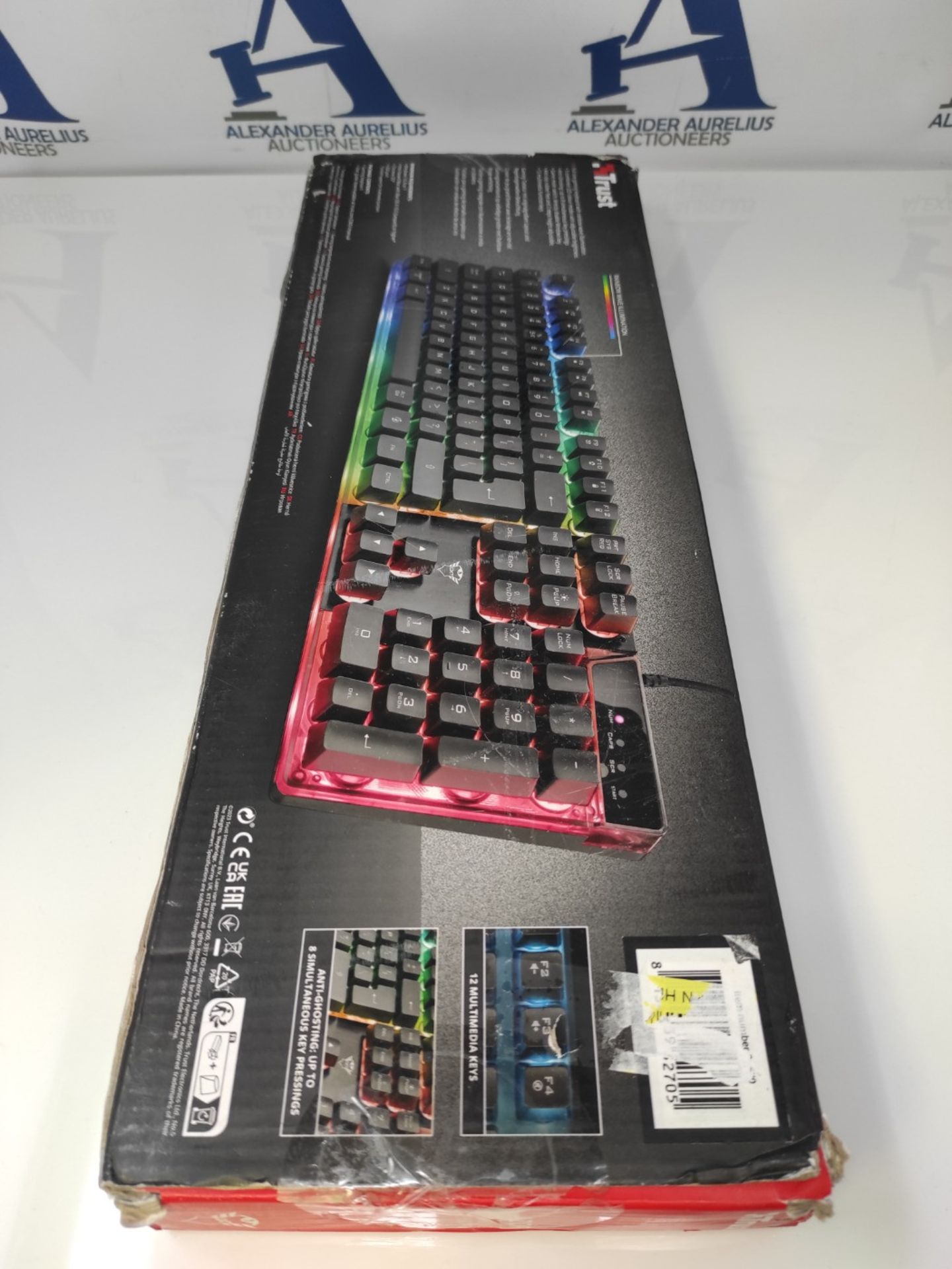Trust Gaming GXT 835 Azor Wired Gamer Keyboard French AZERTY, Rainbow LED Lighting, Ga - Image 2 of 3