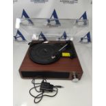 RRP £61.00 Record player, FYDEE Vinyl Record Player Bluetooth Turntable Vintage Turntable with Bu