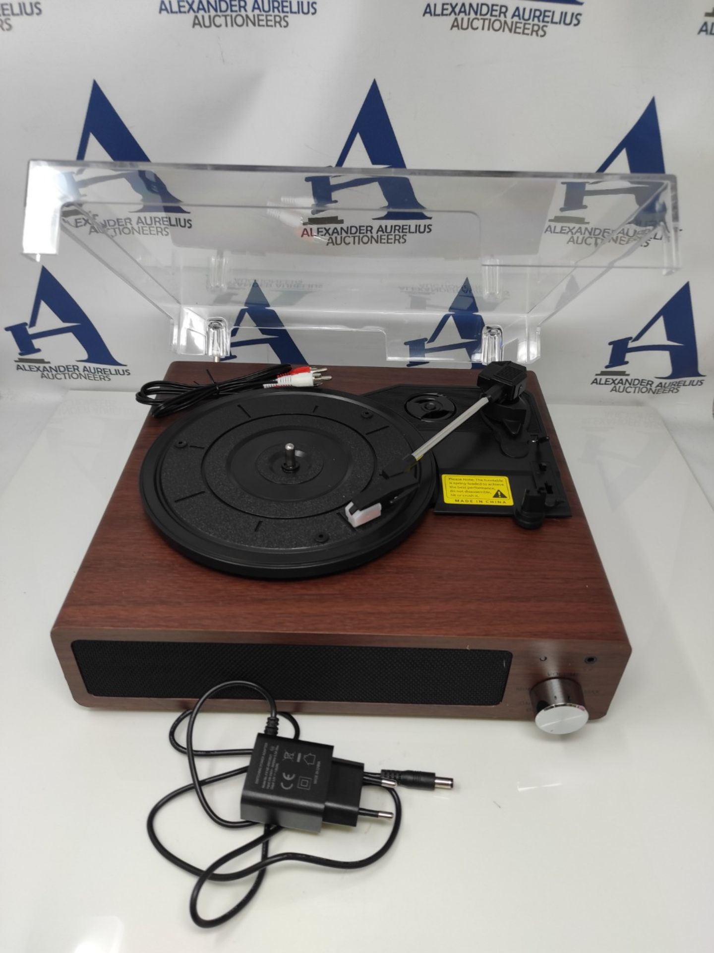 RRP £61.00 Record player, FYDEE Vinyl Record Player Bluetooth Turntable Vintage Turntable with Bu