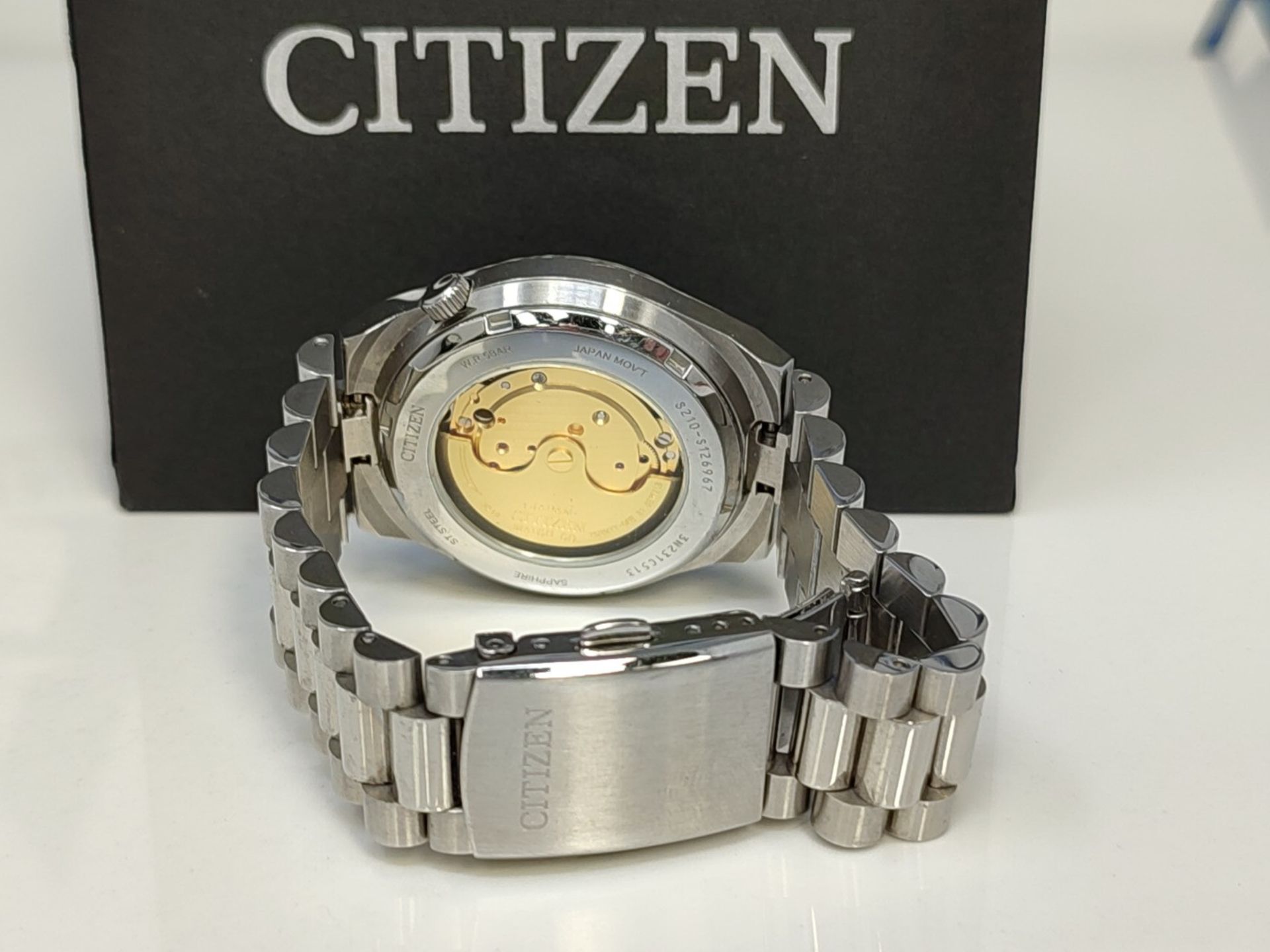 RRP £263.00 Citizen Men's Analog Automatic Watch with Stainless Steel Bracelet NJ0150-81L - Image 3 of 3