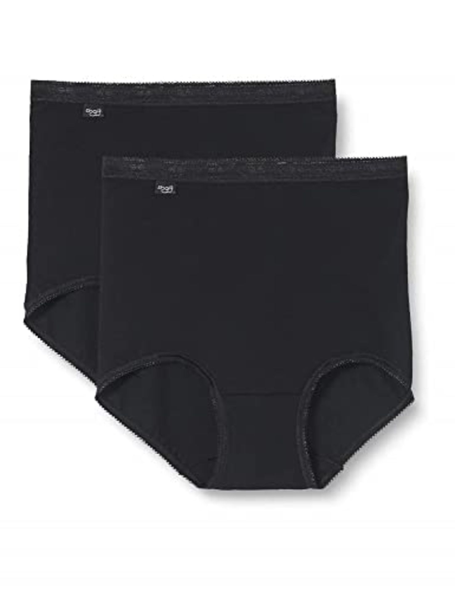 sloggi Women's Basic+ Maxi 2 Pack Briefs, Black, 46