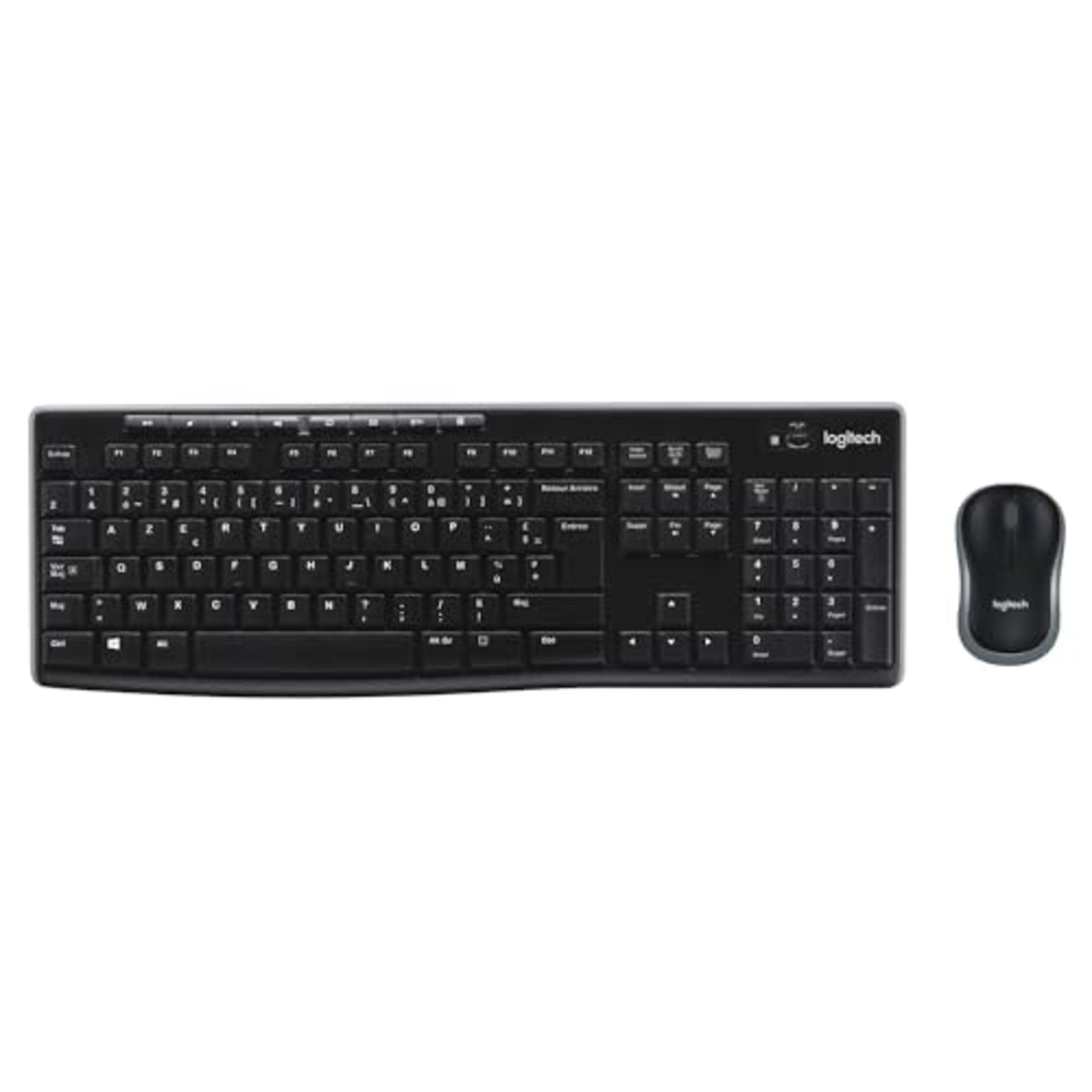 Logitech MK270 Combo Wireless Keyboard and Mouse for Windows, Wireless 2.4 GHz, Compac