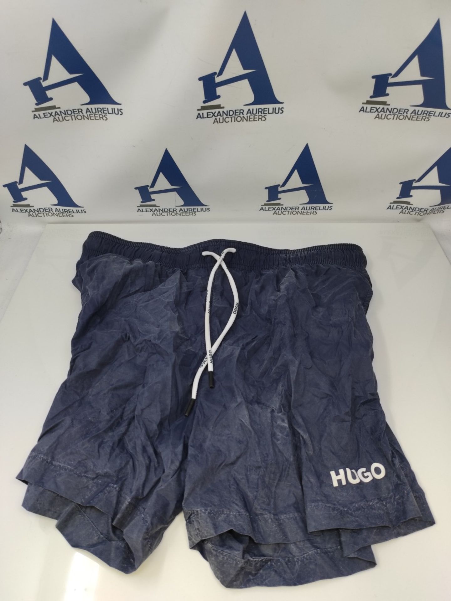 HUGO Men's Haiti Swim Trunks, New - Dark Blue405, Size L EU