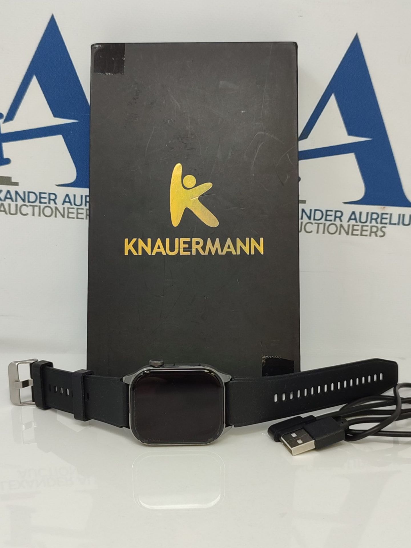 RRP £208.00 Knauermann PRO 3 (2024) Black - Health Watch Smartwatch with phone function - EKG + HR - Image 2 of 3