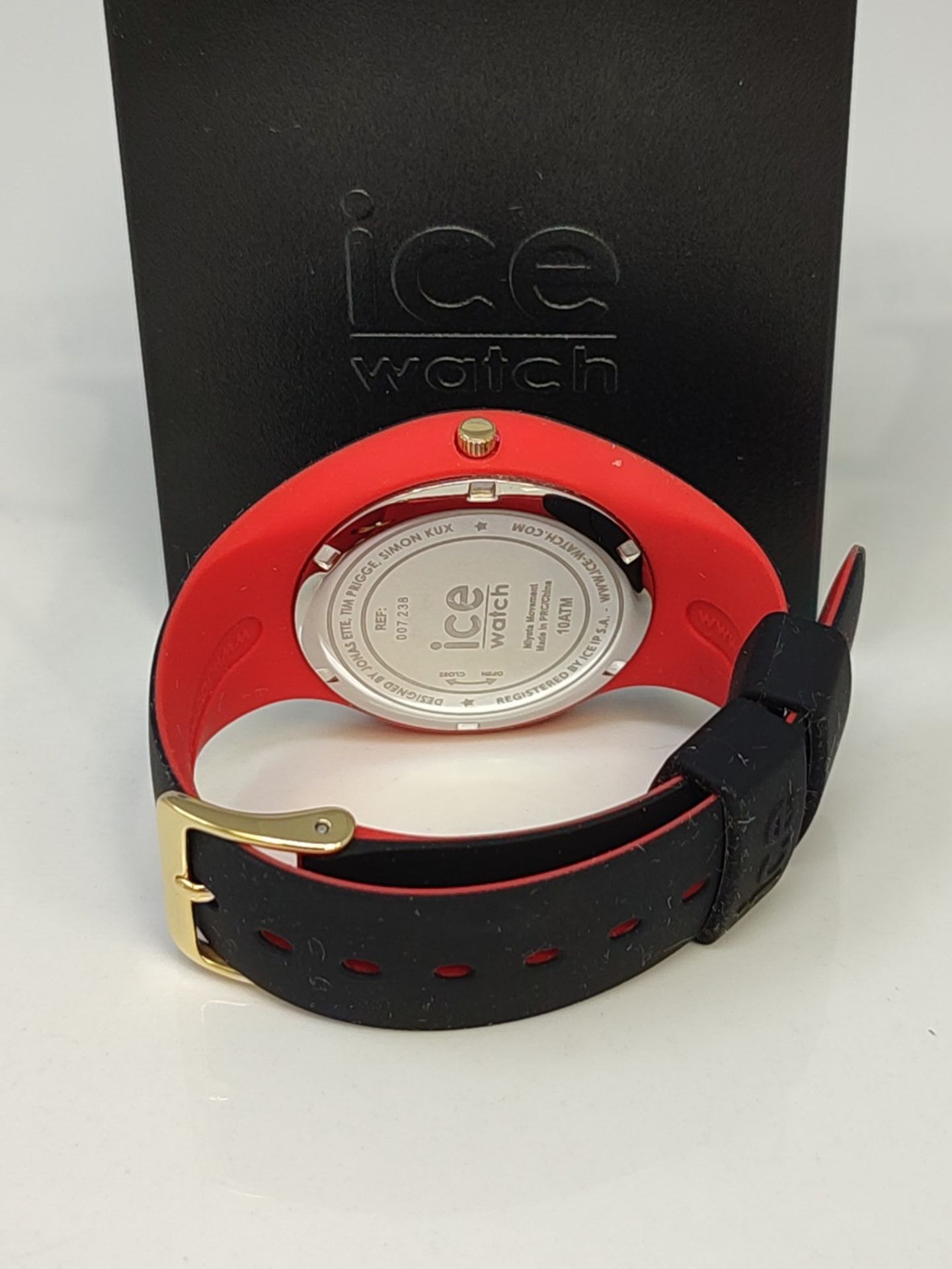 RRP £54.00 Ice-Watch - ICE loulou Gold Glitter - Black women's watch with silicone strap - 007238 - Image 3 of 3