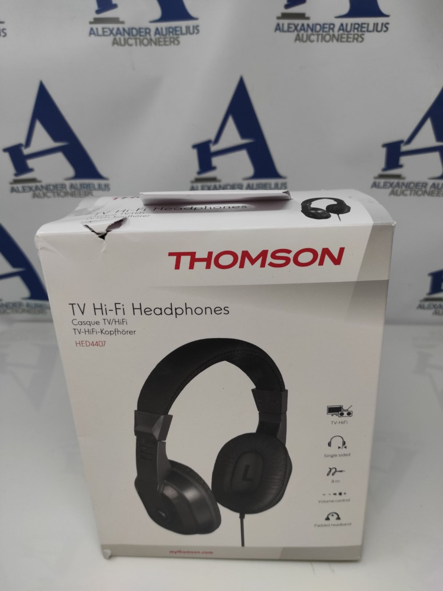 Thomson TV headphones with long cable (Over-Ear, 8m cable length, for watching TV and - Image 2 of 3