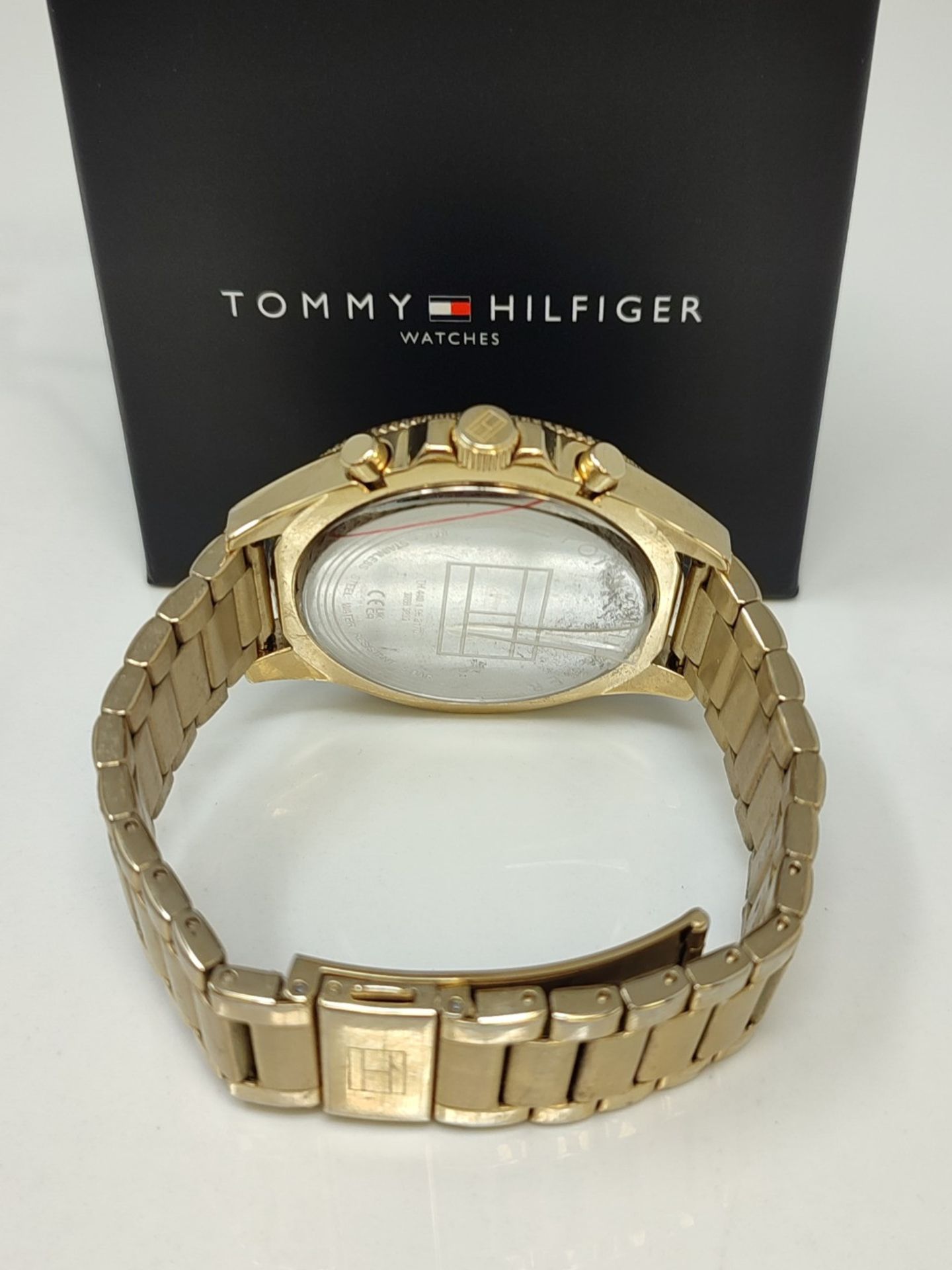 RRP £153.00 Tommy Hilfiger Multi Dial Quartz Watch for Men with Gold-Tone Stainless Steel Bracelet - Image 3 of 3