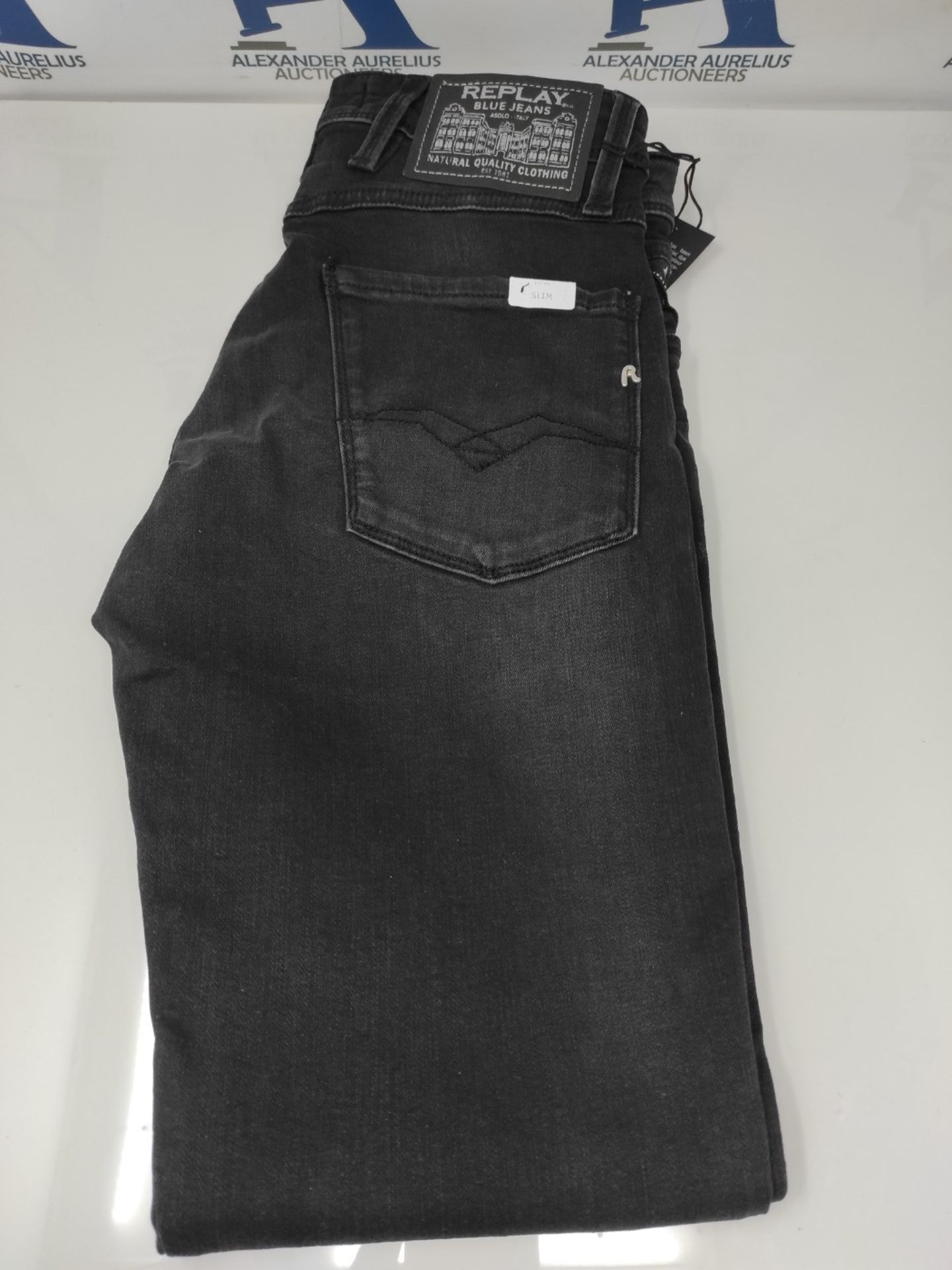 REPLAY Anbass Jeans, Black (098 Black), 27W / 30L Men - Image 2 of 3