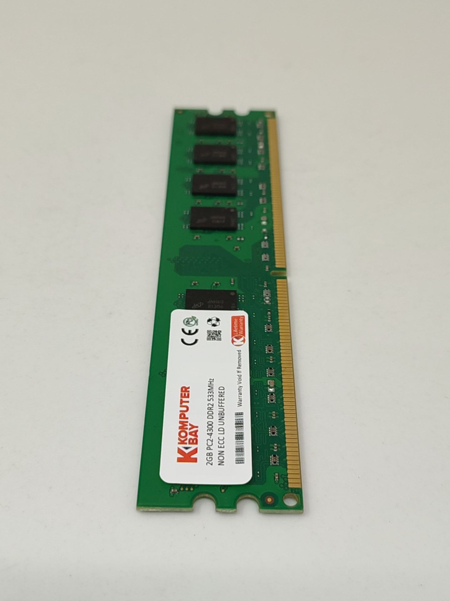 2GB DDR2 533MHz Komputerbay PC2-4200 PC2-4300 (240 PIN) DIMM Desktop Memory - Image 2 of 2