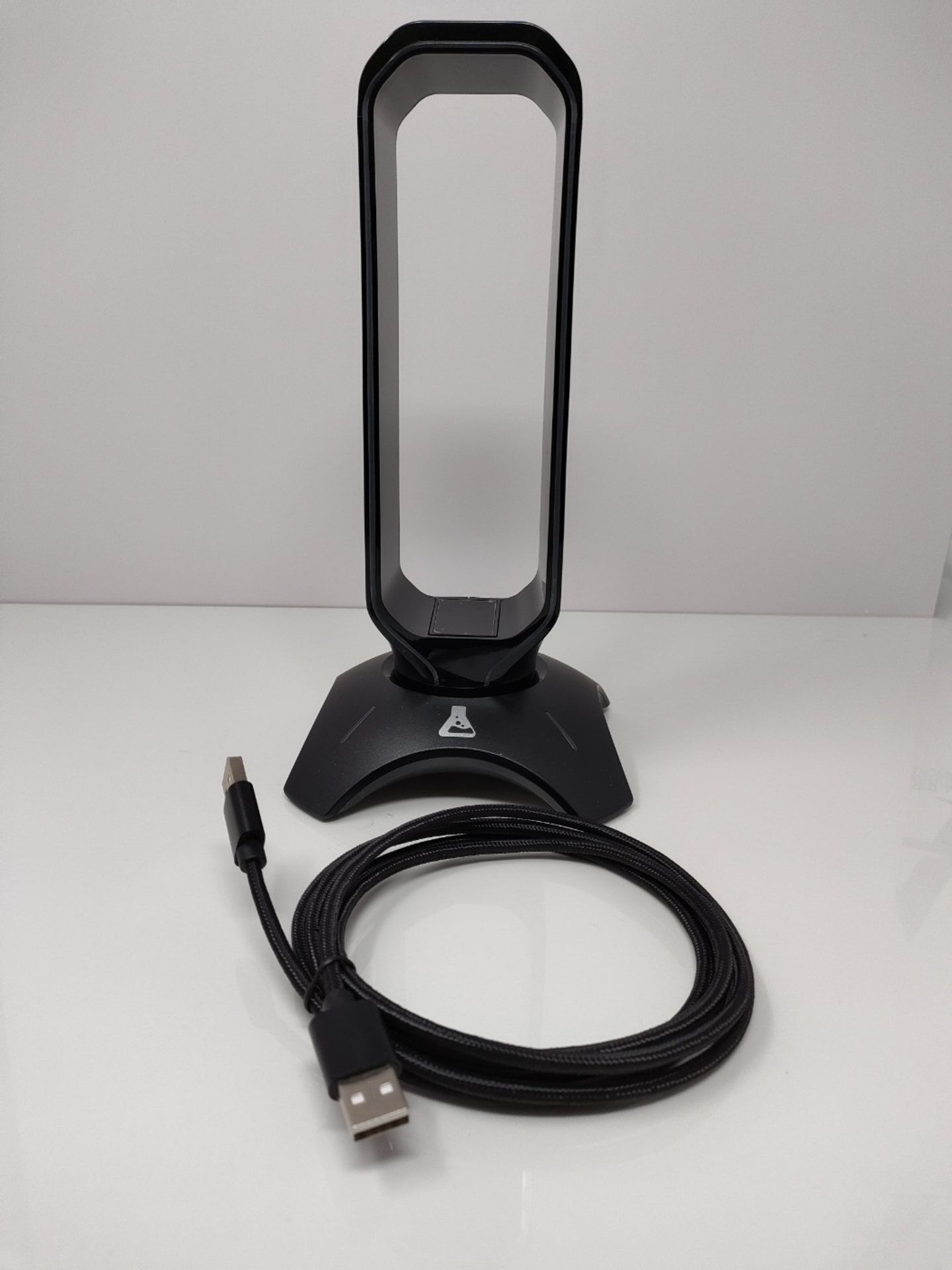 The G-Lab K-Stand Radon Gaming Headset Stand  RGB Backlighting, USB HUB 2 x 2.0, No - Image 2 of 3